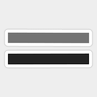 Grey Stripes Sticker